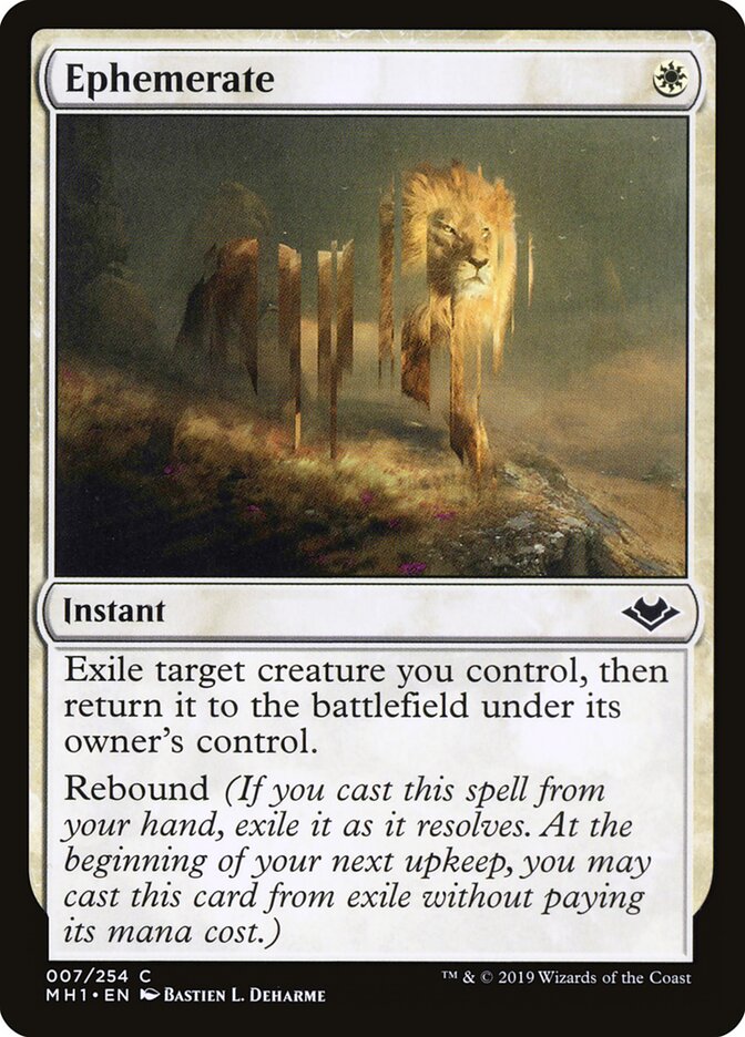 MTG Card Title: Ephemerate MH1/7