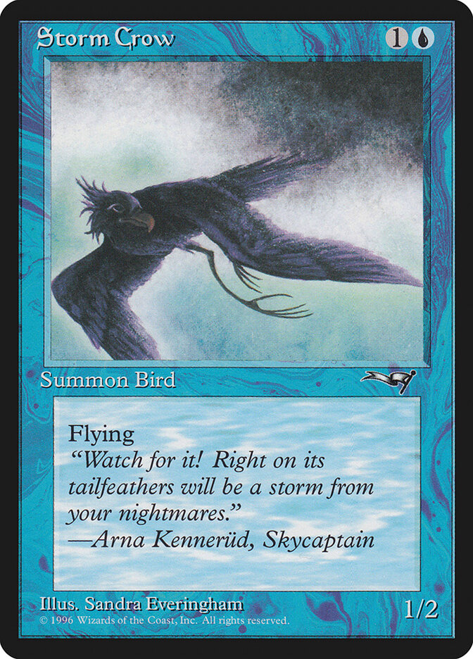 MTG Card Title: Storm Crow ALL/36b