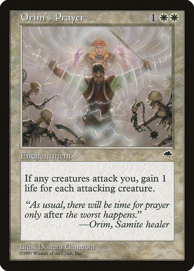 MTG Card Title: Orim's Prayer TMP/32