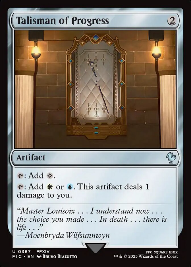 MTG Card Title: Talisman of Progress FIC/367