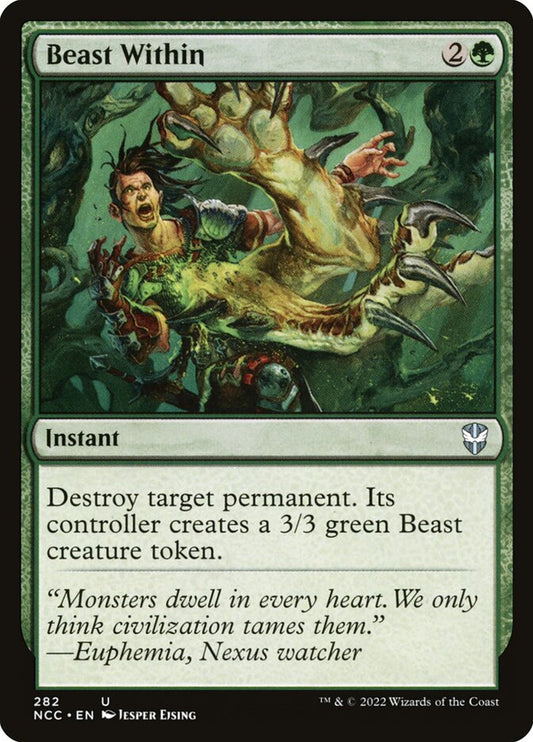 MTG Card Title: Beast Within NCC/282