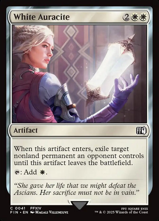 MTG Card Title: White Auracite FIN/41