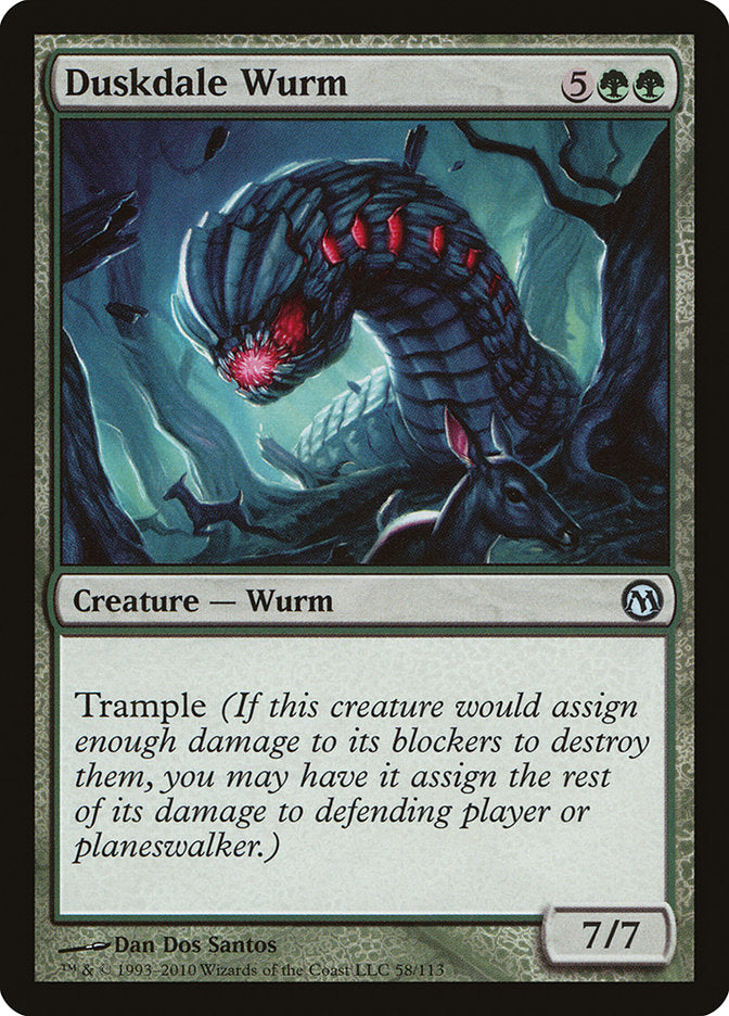 MTG Card Title: Duskdale Wurm DPA/58