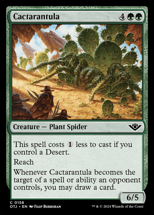 MTG Card Title: Cactarantula OTJ/158