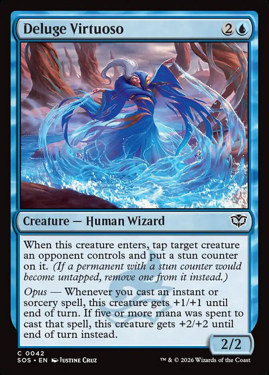 MTG Card Title: Deluge Virtuoso SOS/42