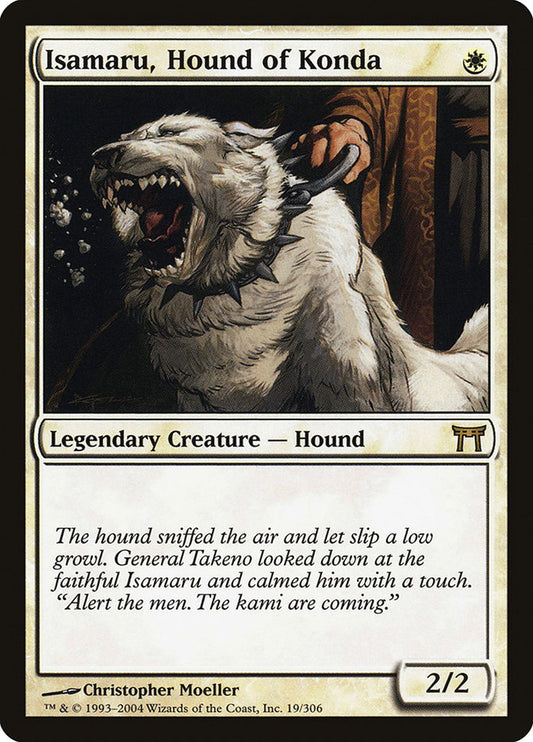 MTG Card Title: Isamaru, Hound of Konda CHK/19