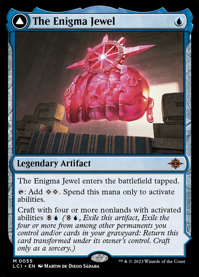 MTG Card Title: The Enigma Jewel // Locus of Enlightenment LCI/55