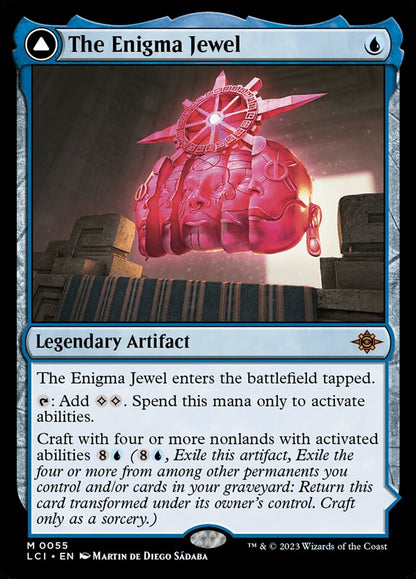 MTG Card Title: The Enigma Jewel // Locus of Enlightenment LCI/55