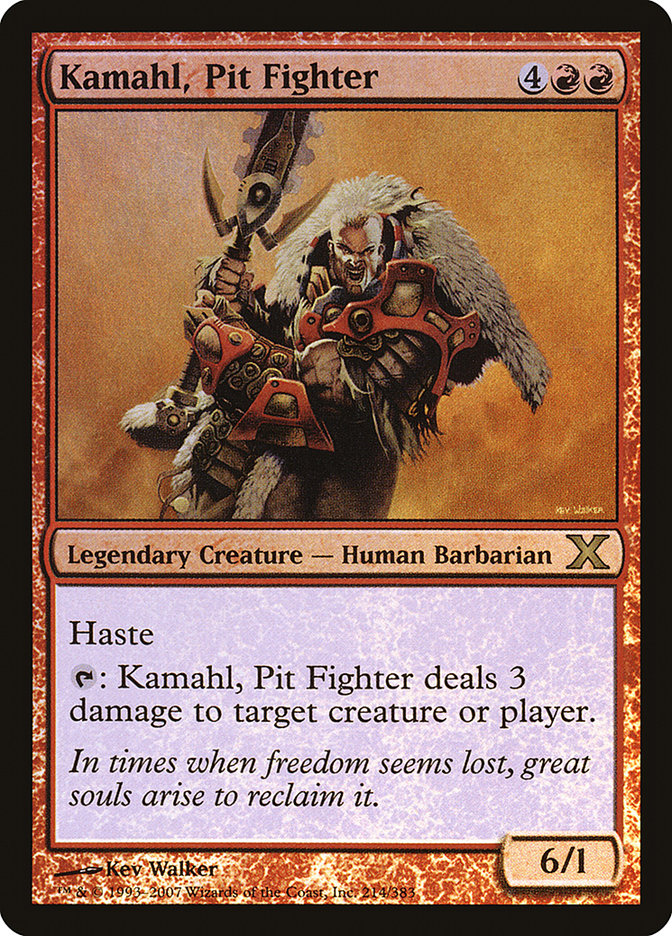 MTG Card Title: Kamahl, Pit Fighter 10E/214*