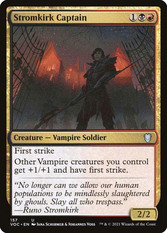 MTG Card Title: Stromkirk Captain VOC/157