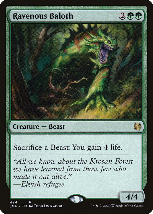 MTG Card Title: Ravenous Baloth JMP/424