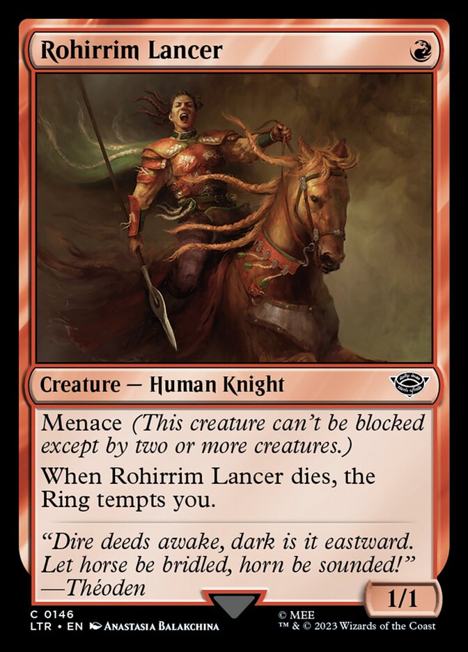 MTG Card Title: Rohirrim Lancer LTR/146