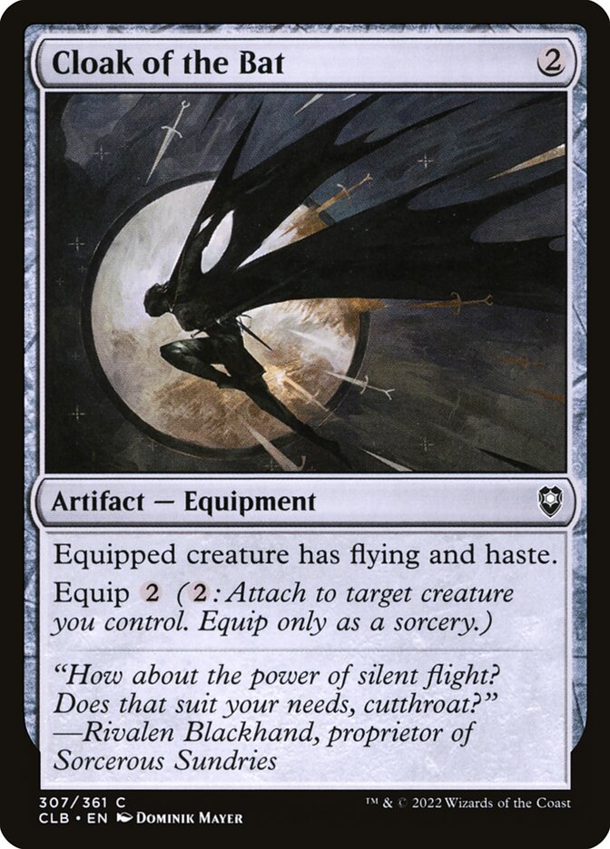 MTG Card Title: Cloak of the Bat CLB/307
