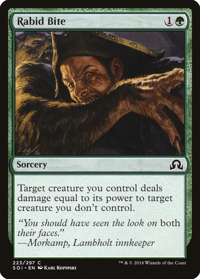 MTG Card Title: Rabid Bite SOI/223