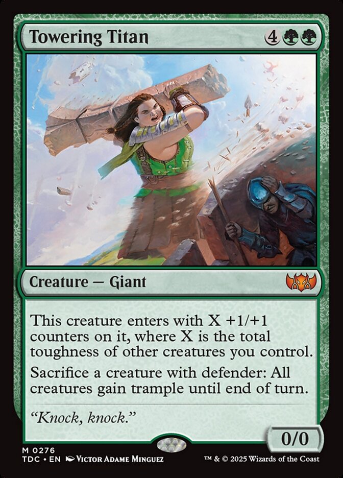 MTG Card Title: Towering Titan TDC/276