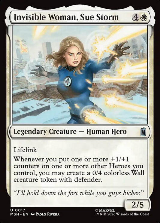 MTG Card Title: Invisible Woman, Sue Storm MSH/17