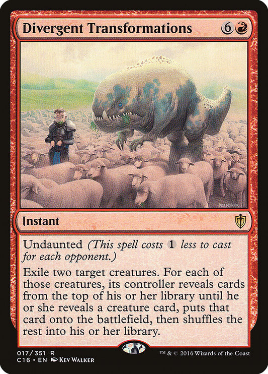MTG Card Title: Divergent Transformations C16/17