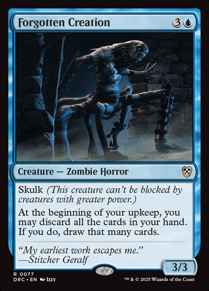 MTG Card Title: Forgotten Creation DRC/77