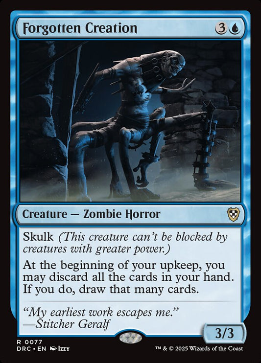 MTG Card Title: Forgotten Creation DRC/77