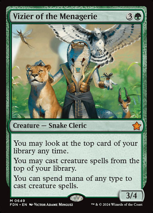 MTG Card Title: Vizier of the Menagerie FDN/649