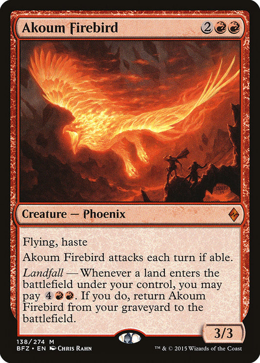 MTG Card Title: Akoum Firebird BFZ/138