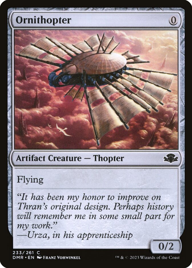 MTG Card Title: Ornithopter DMR/233
