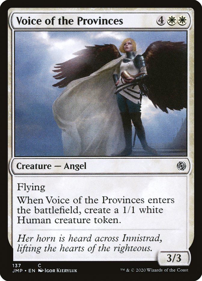MTG Card Title: Voice of the Provinces JMP/137