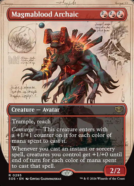 MTG Card Title: Magmablood Archaic SOS/295