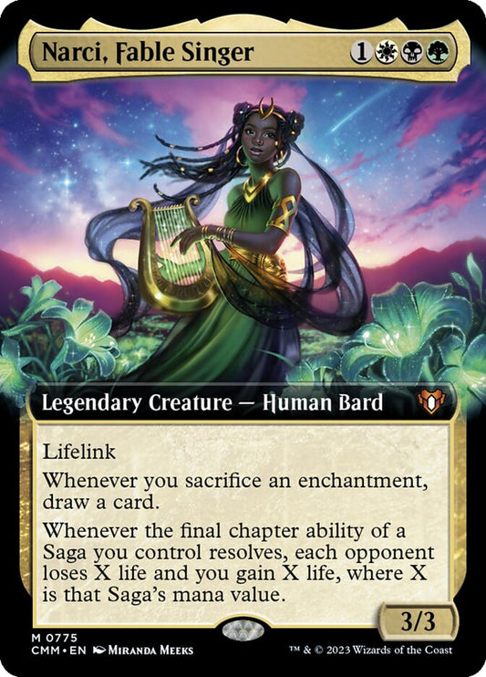 MTG Card Title: Narci, Fable Singer CMM/775