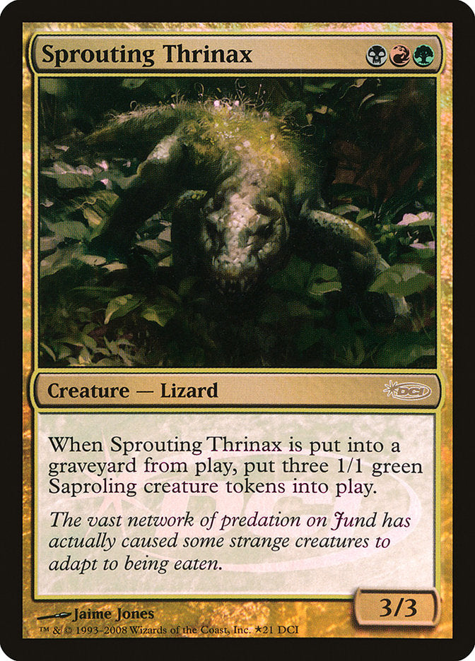 MTG Card Title: Sprouting Thrinax DCI/21