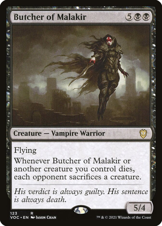 MTG Card Title: Butcher of Malakir VOC/123