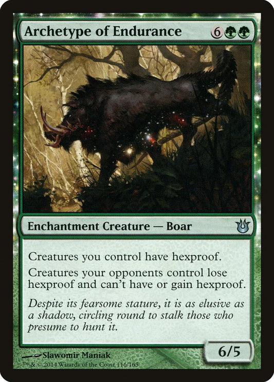 MTG Card Title: Archetype of Endurance BNG/116