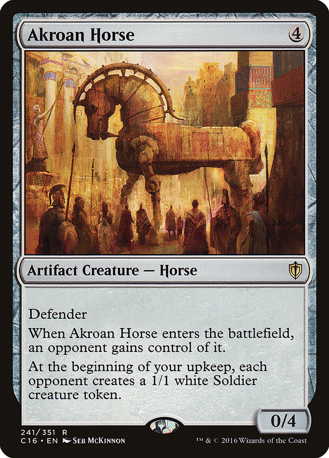 MTG Card Title: Akroan Horse C16/241