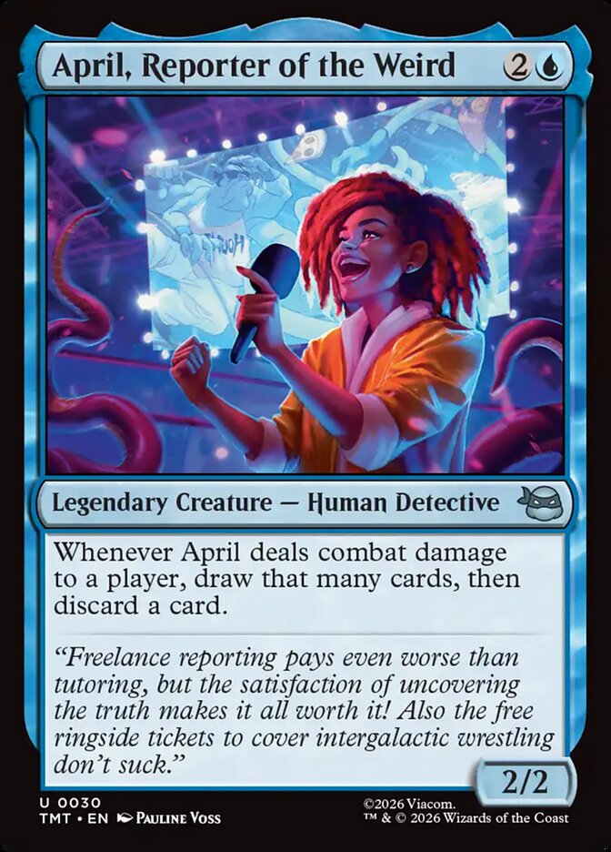 MTG Card Title: April, Reporter of the Weird TMT/30