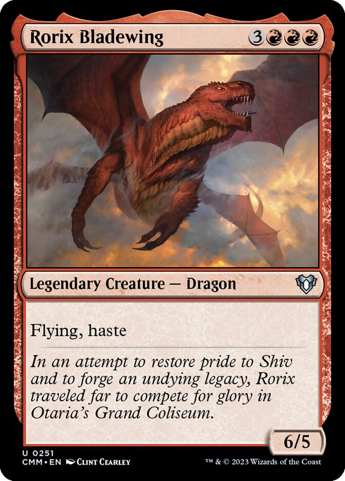 MTG Card Title: Rorix Bladewing CMM/251