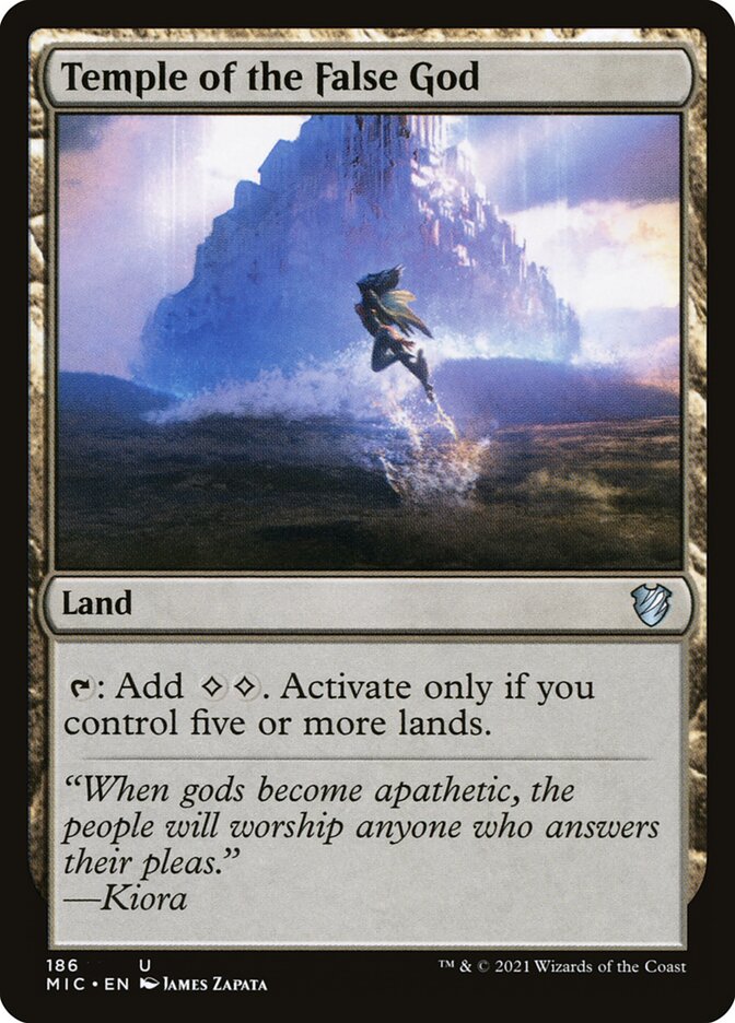 MTG Card Title: Temple of the False God MIC/186