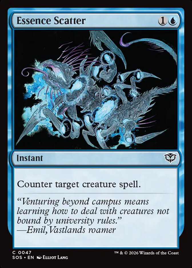 MTG Card Title: Essence Scatter SOS/47