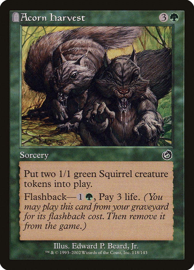 MTG Card Title: Acorn Harvest TOR/118