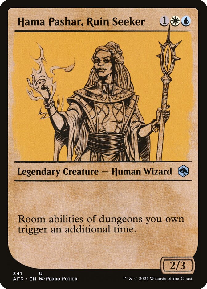 MTG Card Title: Hama Pashar, Ruin Seeker AFR/341