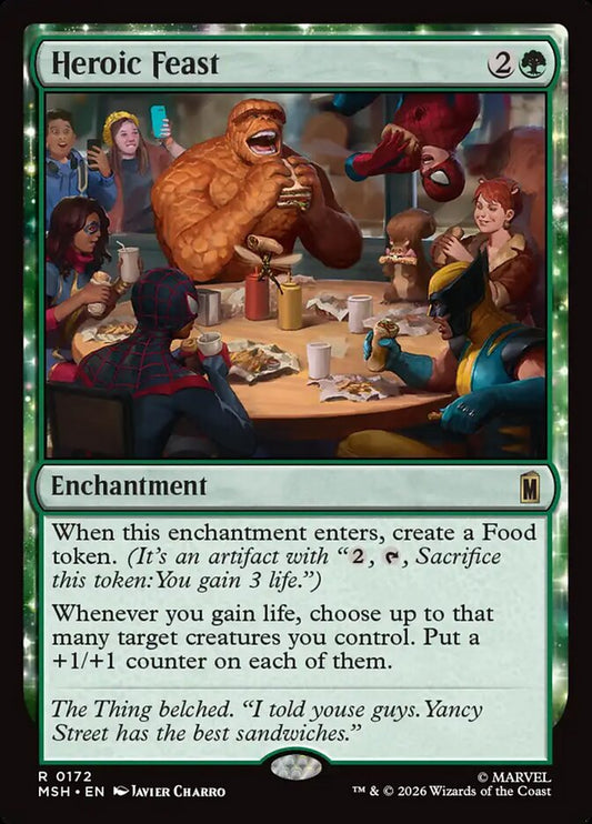 MTG Card Title: Heroic Feast MSH/172