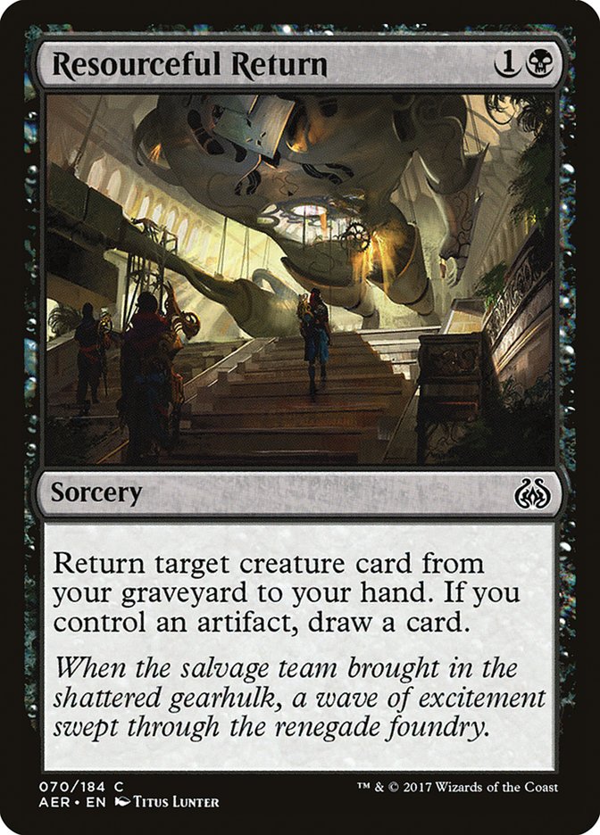 MTG Card Title: Resourceful Return AER/70