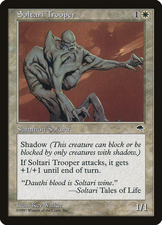 MTG Card Title: Soltari Trooper TMP/47