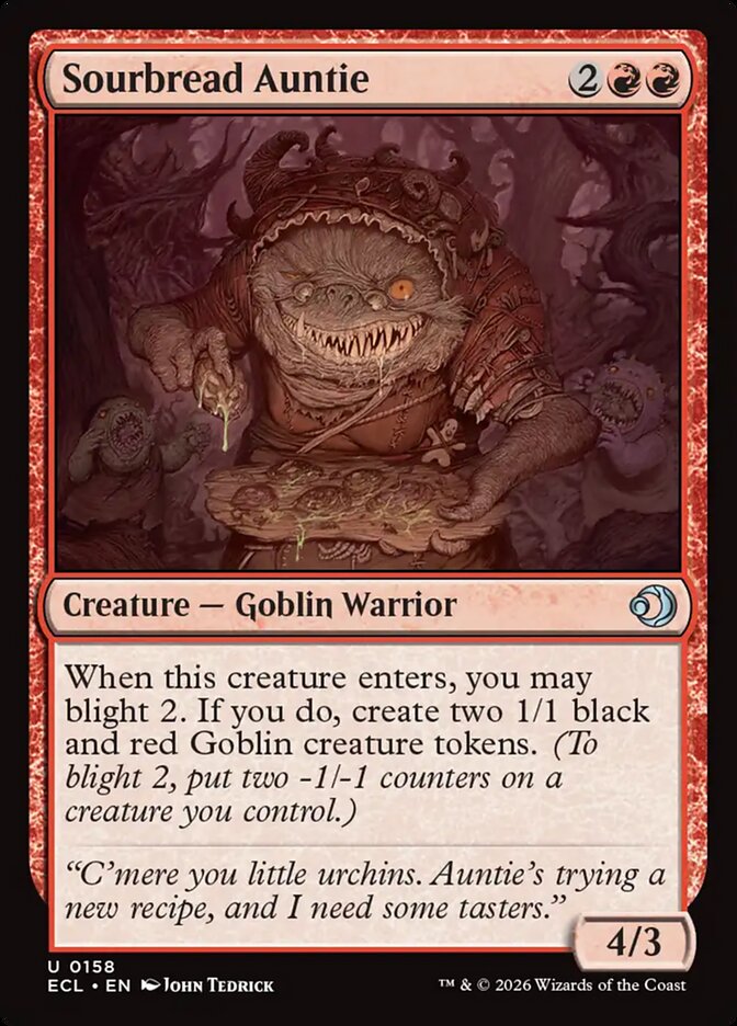 MTG Card Title: Sourbread Auntie ECL/158
