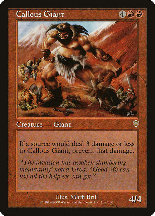 MTG Card Title: Callous Giant INV/139