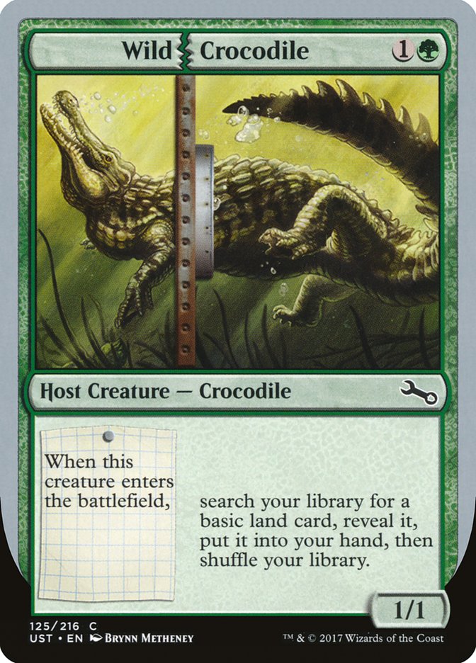 MTG Card Title: Wild Crocodile UST/125