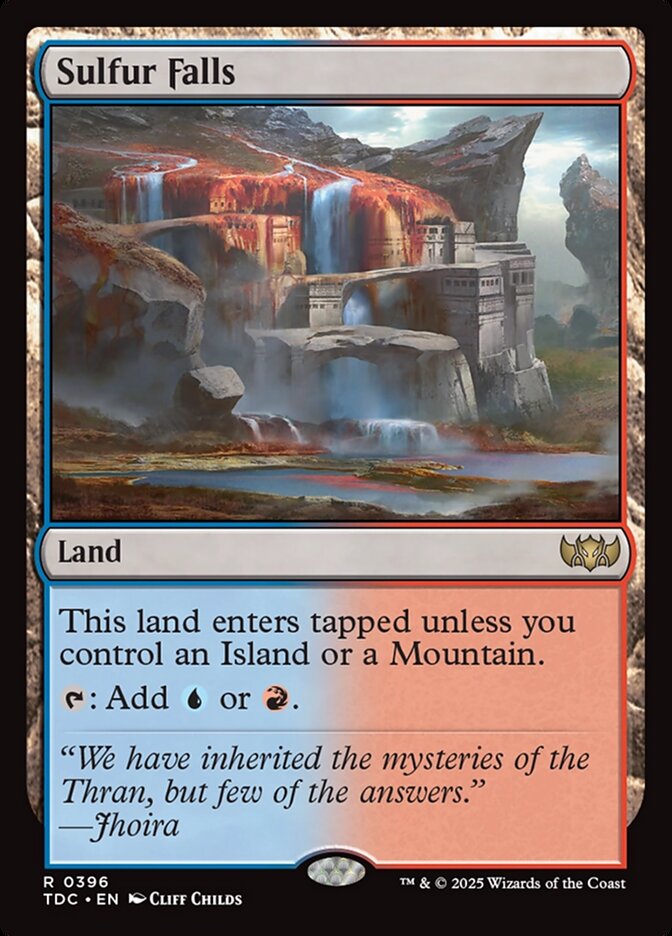 MTG Card Title: Sulfur Falls TDC/396