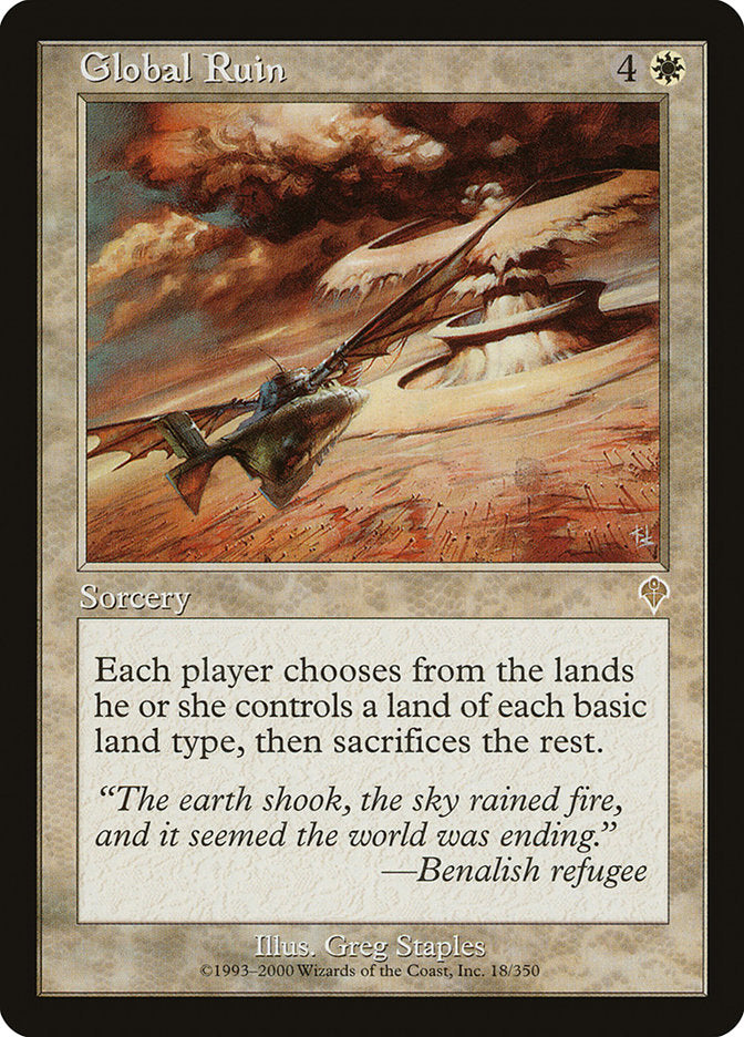 MTG Card Title: Global Ruin INV/18