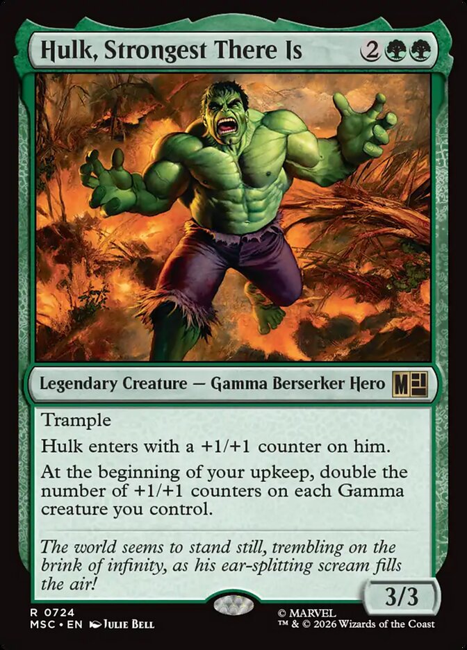 MTG Card Title: Hulk, Strongest There Is MSC/724
