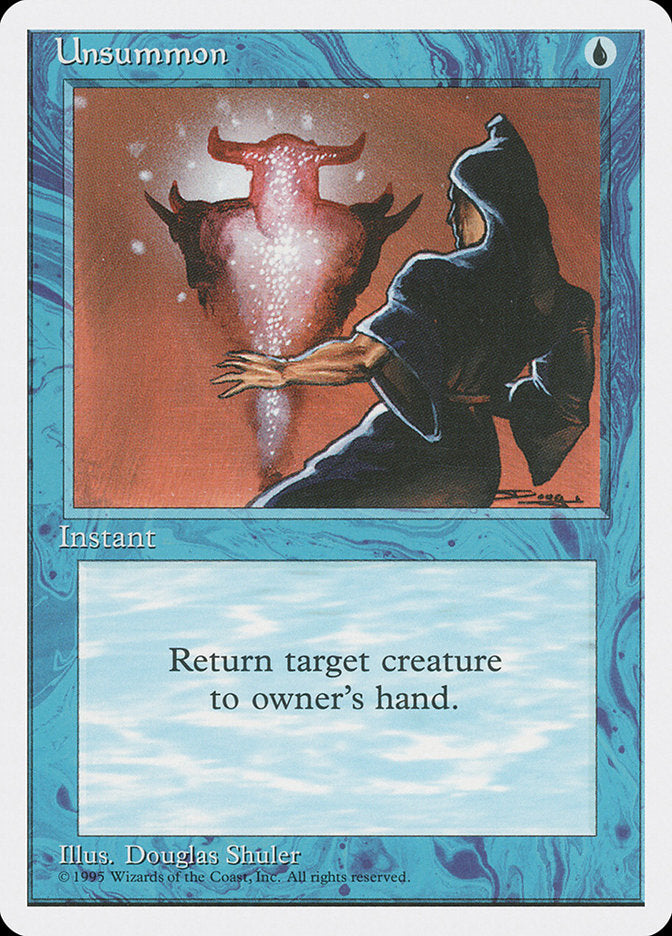 MTG Card Title: Unsummon 4ED/111