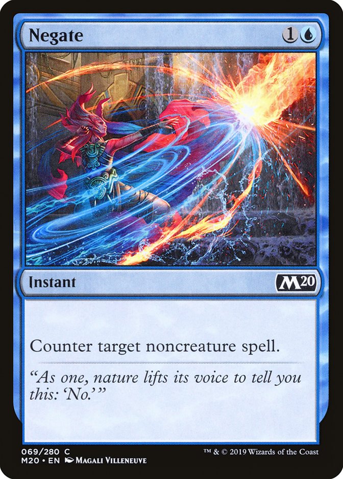 MTG Card Title: Negate M20/69
